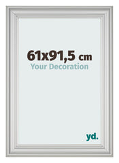 Cadre Photo 61x91 5cm Argent Mat MDF Lazio De Face Mesure | Yourdecoration.fr