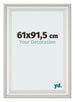 Cadre Photo 61x91 5cm Blanc Patine MDF Lazio De Face Mesure | Yourdecoration.fr