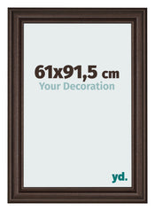 Cadre Photo 61x91 5cm Chene Fonce MDF Lazio De Face Mesure | Yourdecoration.fr