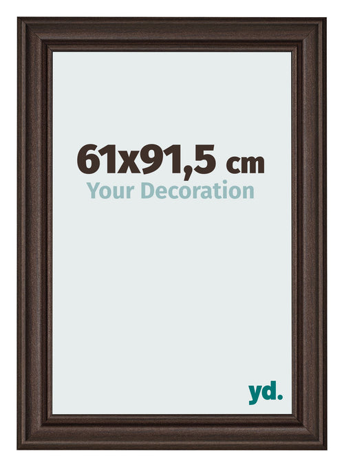 Cadre Photo 61x91 5cm Chene Fonce MDF Lazio De Face Mesure | Yourdecoration.fr