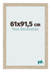Cadre Photo 61x91 5cm Chêne Sonoma MDF Bologna De Face Mesure | Yourdecoration.fr