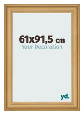 Cadre Photo 61x91 5cm De Pin Grain de Bois MDF Lazio De Face Mesure | Yourdecoration.fr