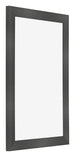 Cadre Photo 61x91 5cm Noir Argent Poli MDF Pisa De Face Oblique | Yourdecoration.fr