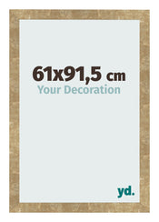 Cadre Photo 61x91 5cm Or Antique MDF Bologna De Face Mesure | Yourdecoration.fr