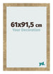Cadre Photo 61x91 5cm Or Antique MDF Bologna De Face Mesure | Yourdecoration.fr