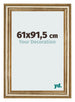 Cadre Photo 61x91 5cm Or Antique MDF Lazio De Face Mesure | Yourdecoration.fr