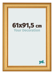 Cadre Photo 61x91 5cm Or Mat MDF Lazio De Face Mesure | Yourdecoration.fr