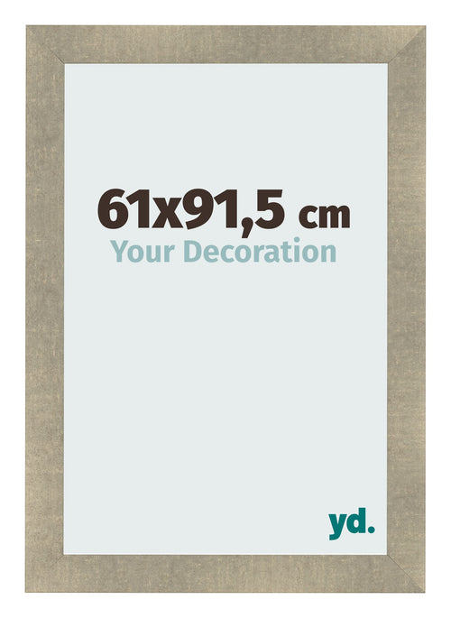 Cadre Photo 61x91 5cm Or Vintage MDF Pisa De Face Mesure | Yourdecoration.fr