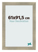 Cadre Photo 61x91 5cm Or Vintage MDF Pisa De Face Mesure | Yourdecoration.fr
