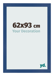 Cadre Photo 62x93 cm Bleu Fonce MDF Bologna De Face Mesure | Yourdecoration.fr
