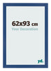Cadre Photo 62x93 cm Bleu Fonce MDF Bologna De Face Mesure | Yourdecoration.fr