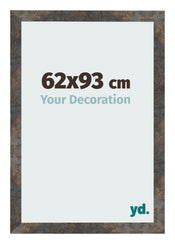 Cadre Photo 62x93 cm Metal Oxyde MDF Bologna De Face Mesure | Yourdecoration.fr