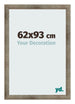 Cadre Photo 62x93 cm Metal Vintage MDF Bologna De Face Mesure | Yourdecoration.fr