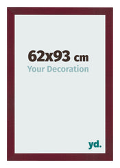Cadre Photo 62x93 cm Vin Rouge Patine MDF Bologna De Face Mesure | Yourdecoration.fr