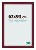 Cadre Photo 62x93 cm Vin Rouge Patine MDF Bologna De Face Mesure | Yourdecoration.fr