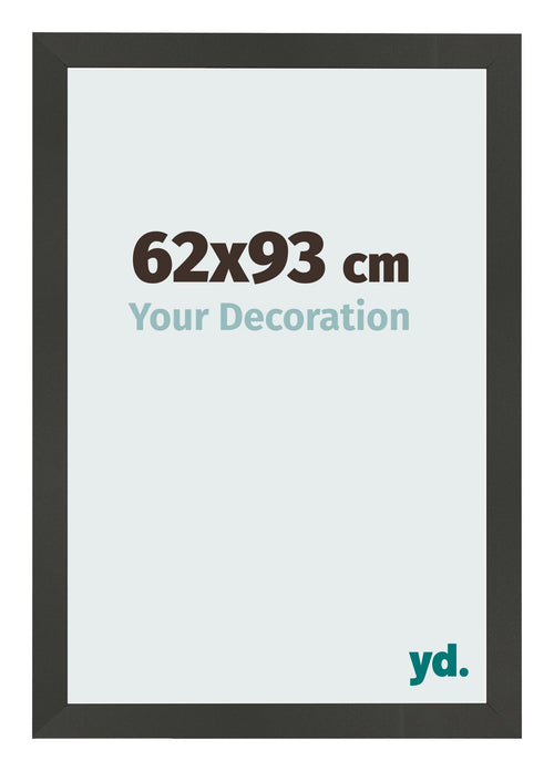 Cadre Photo 62x93cm Anthracite MDF Bologna De Face Mesure | Yourdecoration.fr
