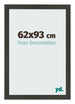 Cadre Photo 62x93cm Anthracite MDF Bologna De Face Mesure | Yourdecoration.fr