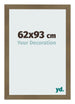 Cadre Photo 62x93cm Bronze Décor MDF Bologna De Face Mesure | Yourdecoration.fr