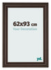 Cadre Photo 62x93cm Chene Fonce MDF Lazio De Face Mesure | Yourdecoration.fr