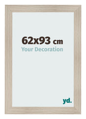 Cadre Photo 62x93cm Chene Rustique MDF Pisa De Face Mesure | Yourdecoration.fr