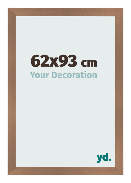 Cadre Photo 62x93cm Cuivre Décor MDF Bologna De Face Mesure | Yourdecoration.fr