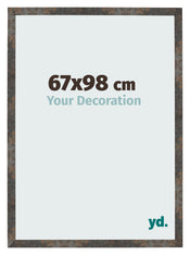 Cadre Photo 67x98 cm Metal Oxyde MDF Bologna De Face Mesure | Yourdecoration.fr
