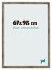 Cadre Photo 67x98 cm Metal Vintage MDF Bologna De Face Mesure | Yourdecoration.fr