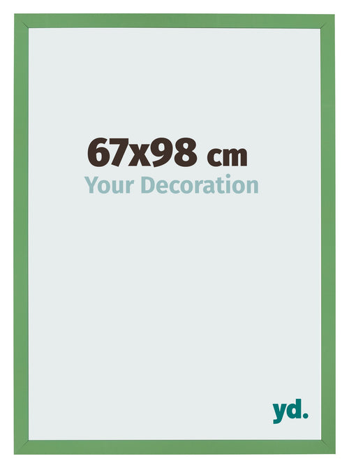 Cadre Photo 67x98 cm Vert MDF Bologna De Face Mesure | Yourdecoration.fr