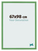 Cadre Photo 67x98 cm Vert MDF Bologna De Face Mesure | Yourdecoration.fr