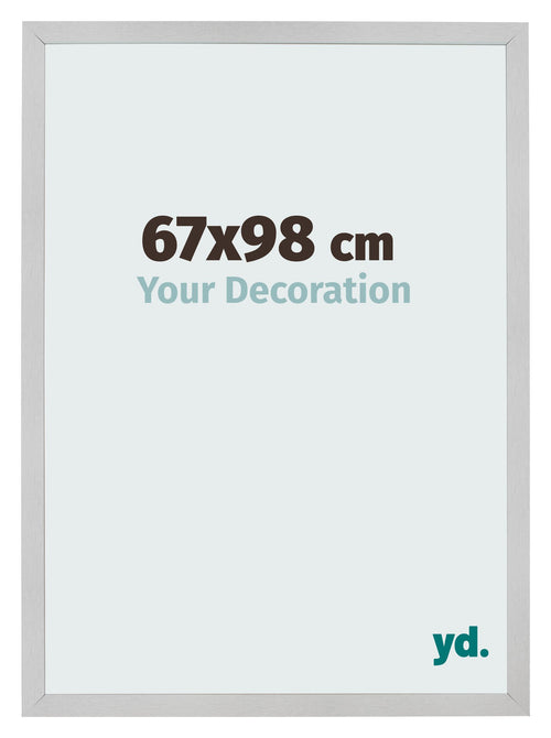 Cadre Photo 67x98cm Acier Inoxydable MDF Bologna De Face Mesure | Yourdecoration.fr