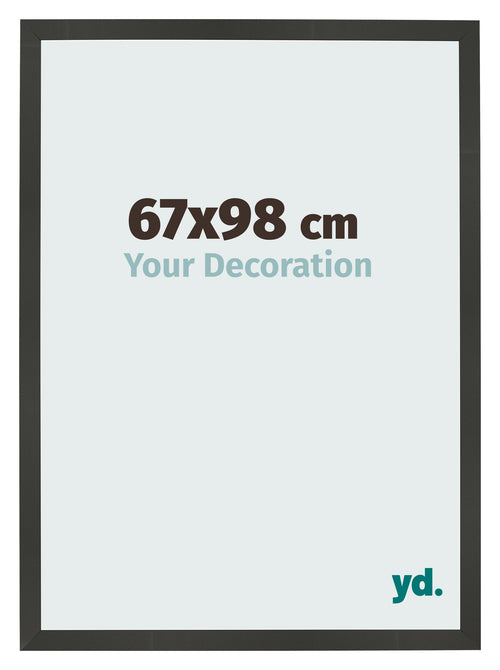 Cadre Photo 67x98cm Anthracite MDF Bologna De Face Mesure | Yourdecoration.fr