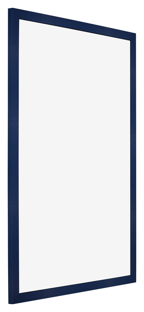 Cadre Photo 67x98cm Bleu Foncé Patiné MDF Bologna De Face Oblique | Yourdecoration.fr