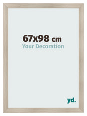 Cadre Photo 67x98cm Chene Rustique MDF Pisa De Face Mesure | Yourdecoration.fr