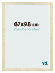 Cadre Photo 67x98cm Chene Sonoma MDF Pisa De Face Mesure | Yourdecoration.fr