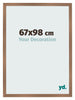 Cadre Photo 67x98cm Cuivre Décor MDF Bologna De Face Mesure | Yourdecoration.fr