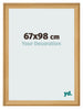 Cadre Photo 67x98cm De Pin Grain de Bois MDF Lazio De Face Mesure | Yourdecoration.fr