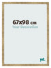 Cadre Photo 67x98cm Or Antique MDF Bologna De Face Mesure | Yourdecoration.fr