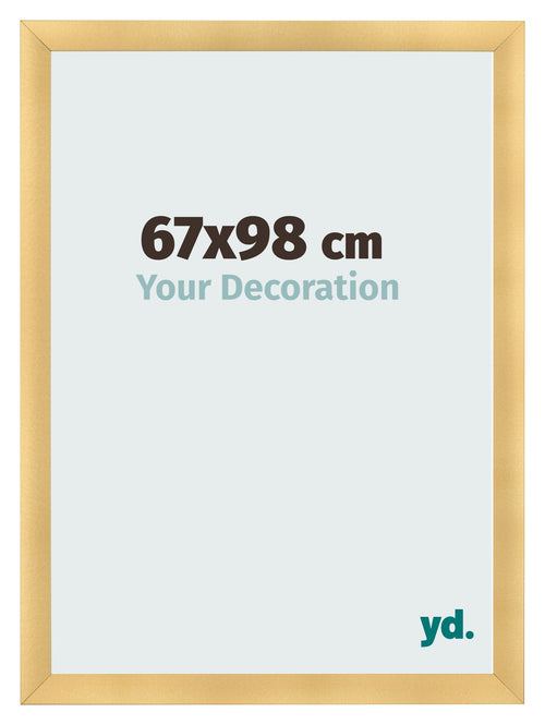 Cadre Photo 67x98cm Or Vintage MDF Pisa De Face Mesure | Yourdecoration.fr