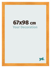Cadre Photo 67x98cm Orange MDF Pisa De Face Mesure | Yourdecoration.fr