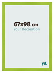 Cadre Photo 67x98cm Vert MDF Pisa De Face Mesure | Yourdecoration.fr