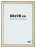 Cadre Photo 68x98cm Brillance Metallique MDF Lazio De Face Mesure | Yourdecoration.fr