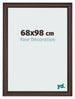 Cadre Photo 68x98cm Chene Fonce MDF Lazio De Face Mesure | Yourdecoration.fr