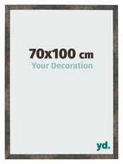 Cadre Photo 70x100 cm Metal Oxyde MDF Bologna De Face Mesure | Yourdecoration.fr