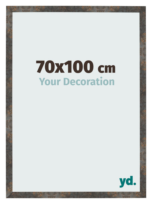 Cadre Photo 70x100 cm Metal Oxyde MDF Bologna De Face Mesure | Yourdecoration.fr