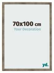 Cadre Photo 70x100 cm Metal Vintage MDF Bologna De Face Mesure | Yourdecoration.fr