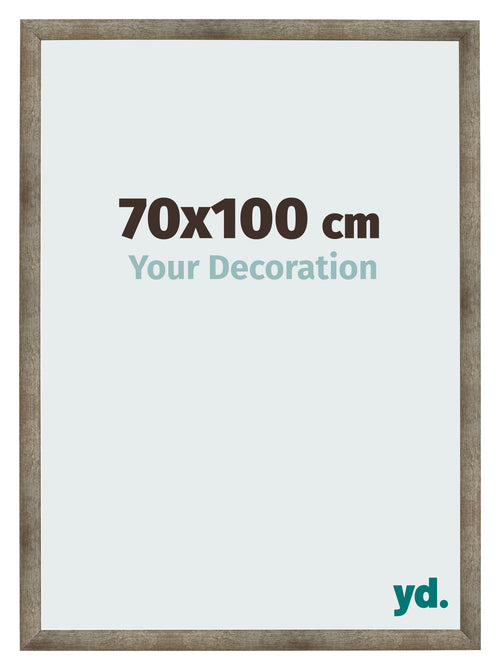 Cadre Photo 70x100 cm Metal Vintage MDF Bologna De Face Mesure | Yourdecoration.fr
