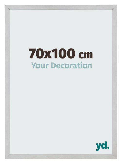 Cadre Photo 70x100cm Acier Inoxydable MDF Bologna De Face Mesure | Yourdecoration.fr