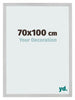 Cadre Photo 70x100cm Acier Inoxydable MDF Bologna De Face Mesure | Yourdecoration.fr