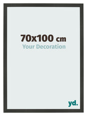Cadre Photo 70x100cm Anthracite MDF Bologna De Face Mesure | Yourdecoration.fr