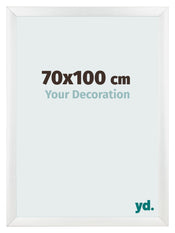Cadre Photo 70x100cm Blanc Vintage MDF Pisa De Face Mesure | Yourdecoration.fr